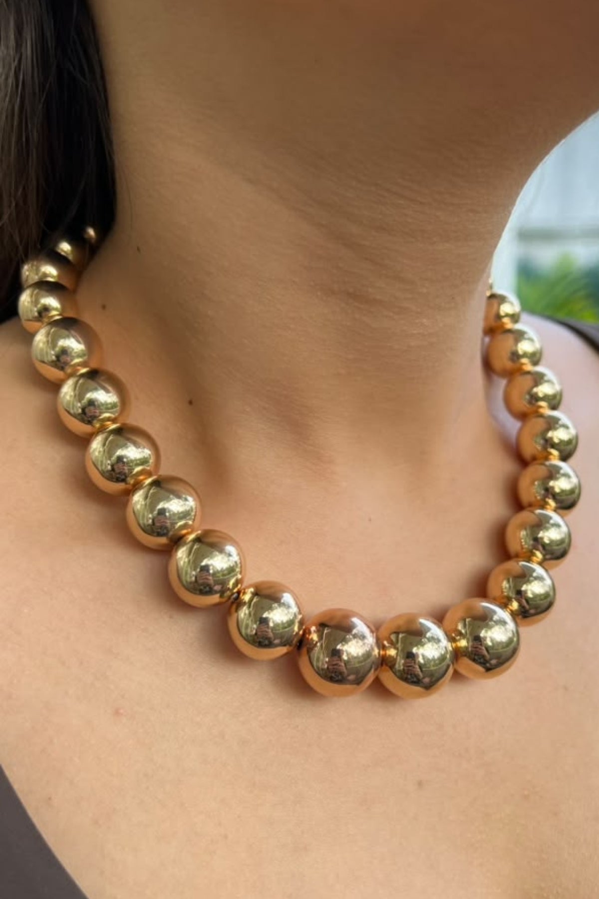 SPHERE STATEMENT NECKLACE