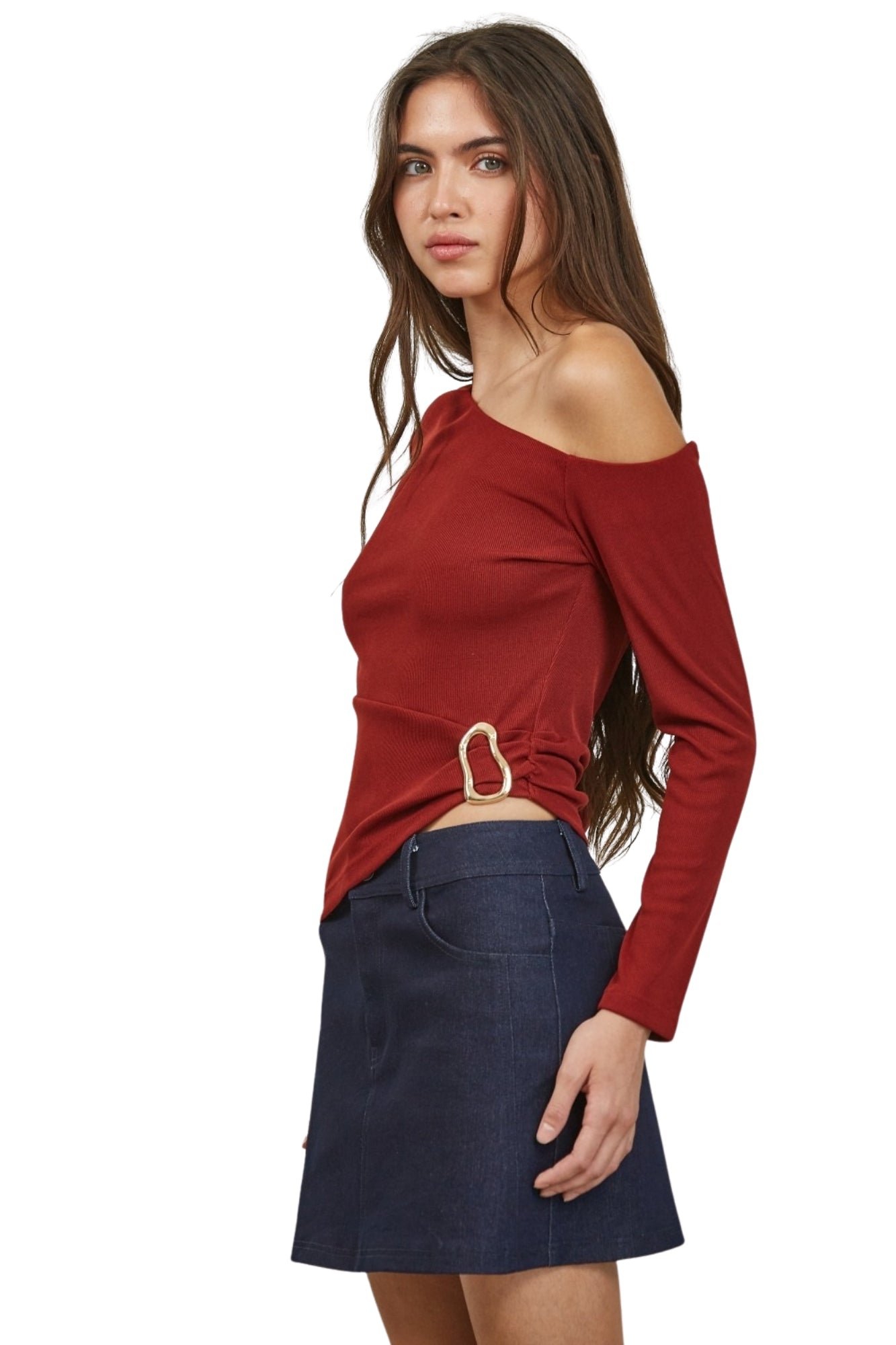 ONE SHOULDER ASYMMETRIC TOP