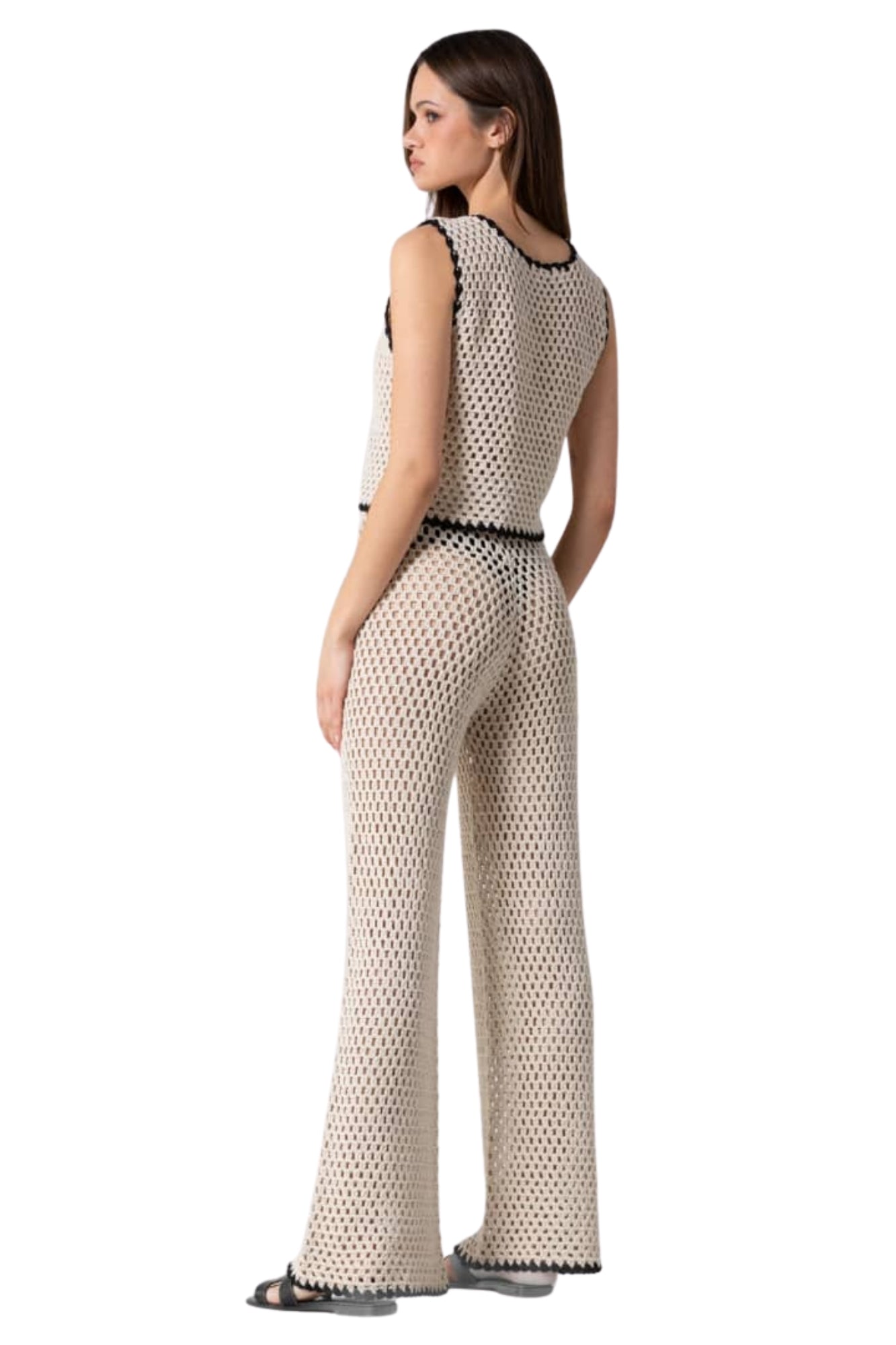 CROCHET VEST & PANTS SET