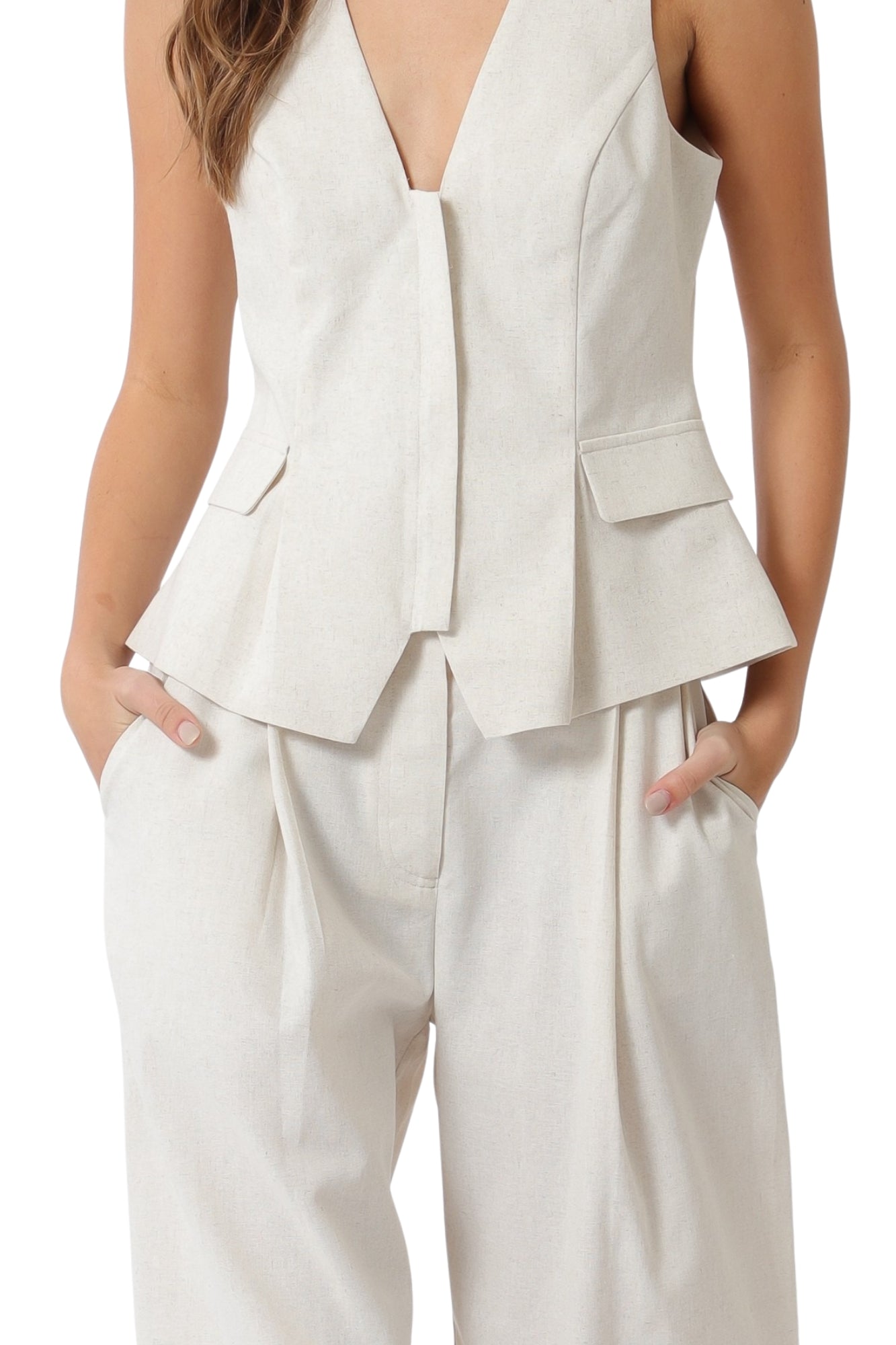 ZIP DETAIL TOP & PANTS SET