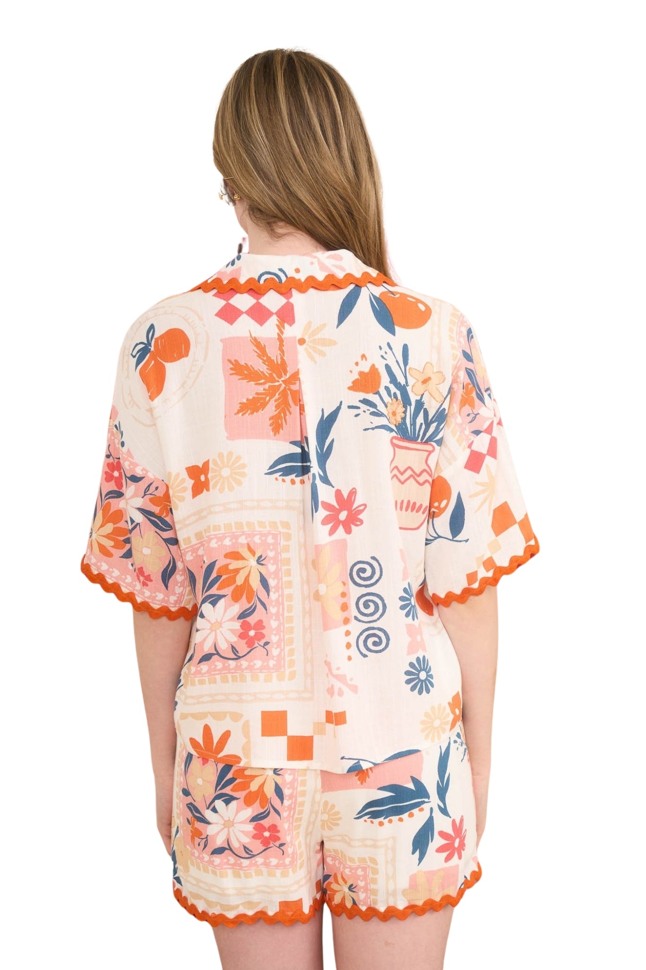 FLORAL & FRUITS SHORT SET