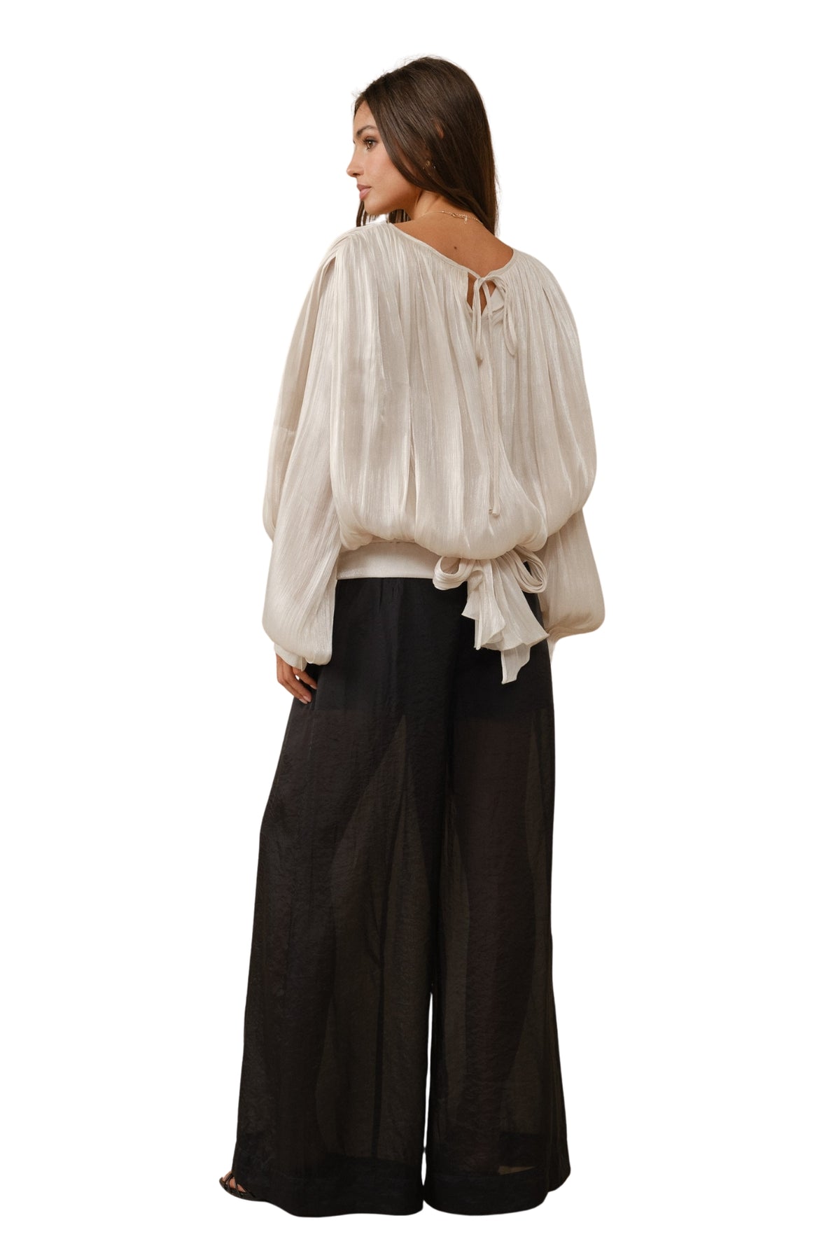 BUBBLE BLOUSE - IVORY