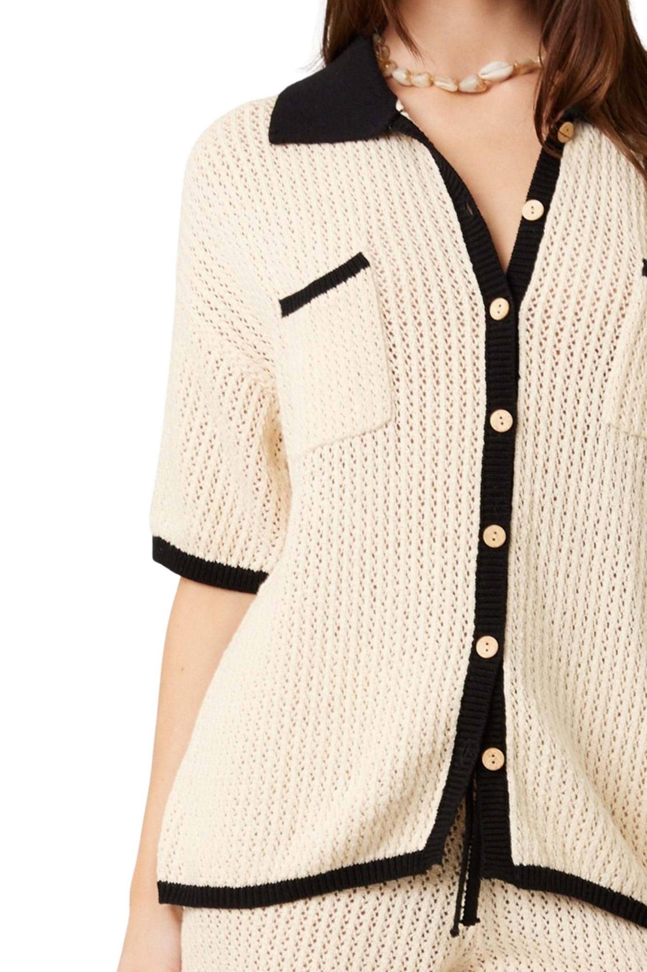 EARLY SPRING KNIT CROCHET SET - NATURAL