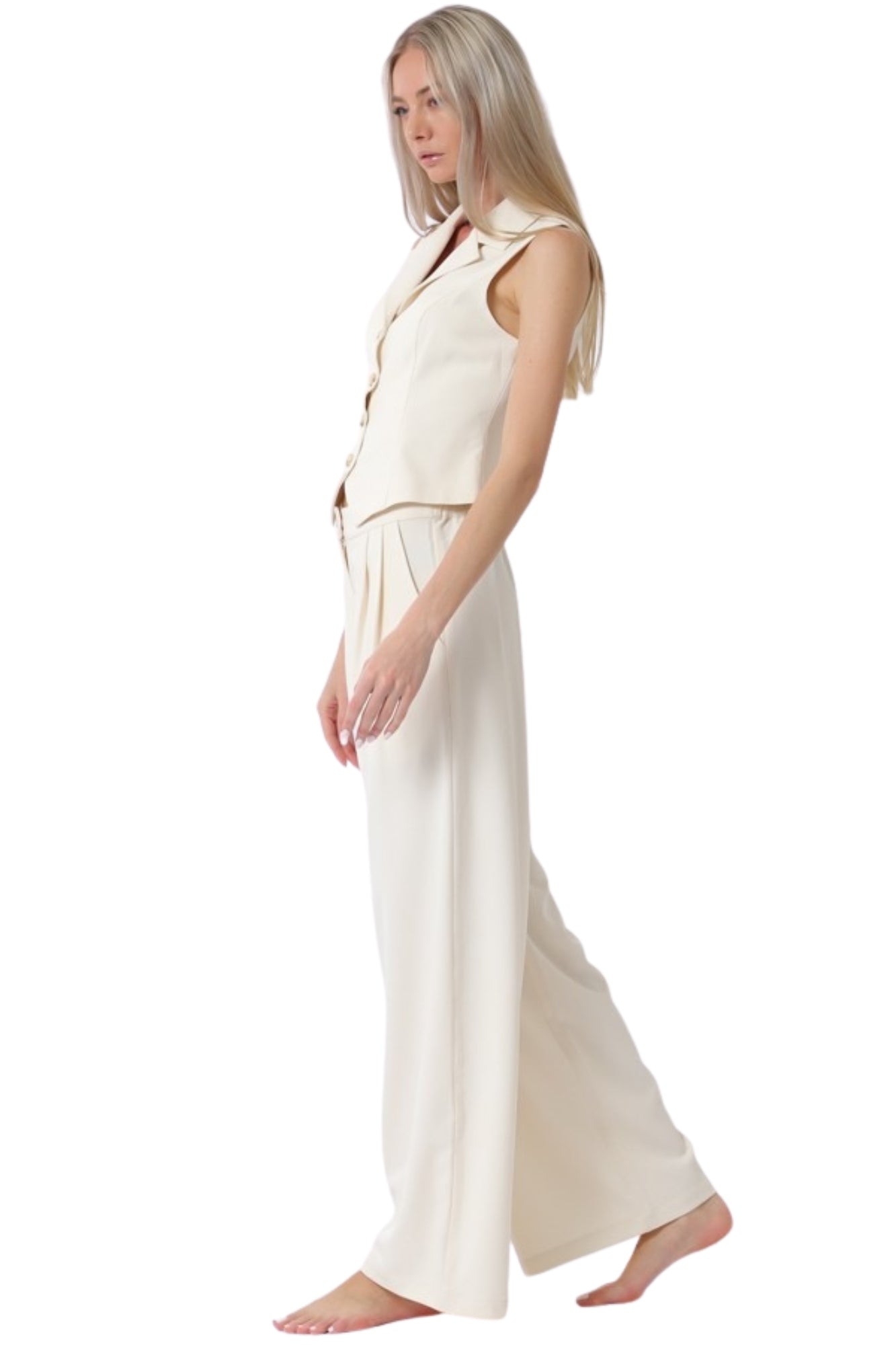 BUTTON DOWN TOP & LONG PANTS SET