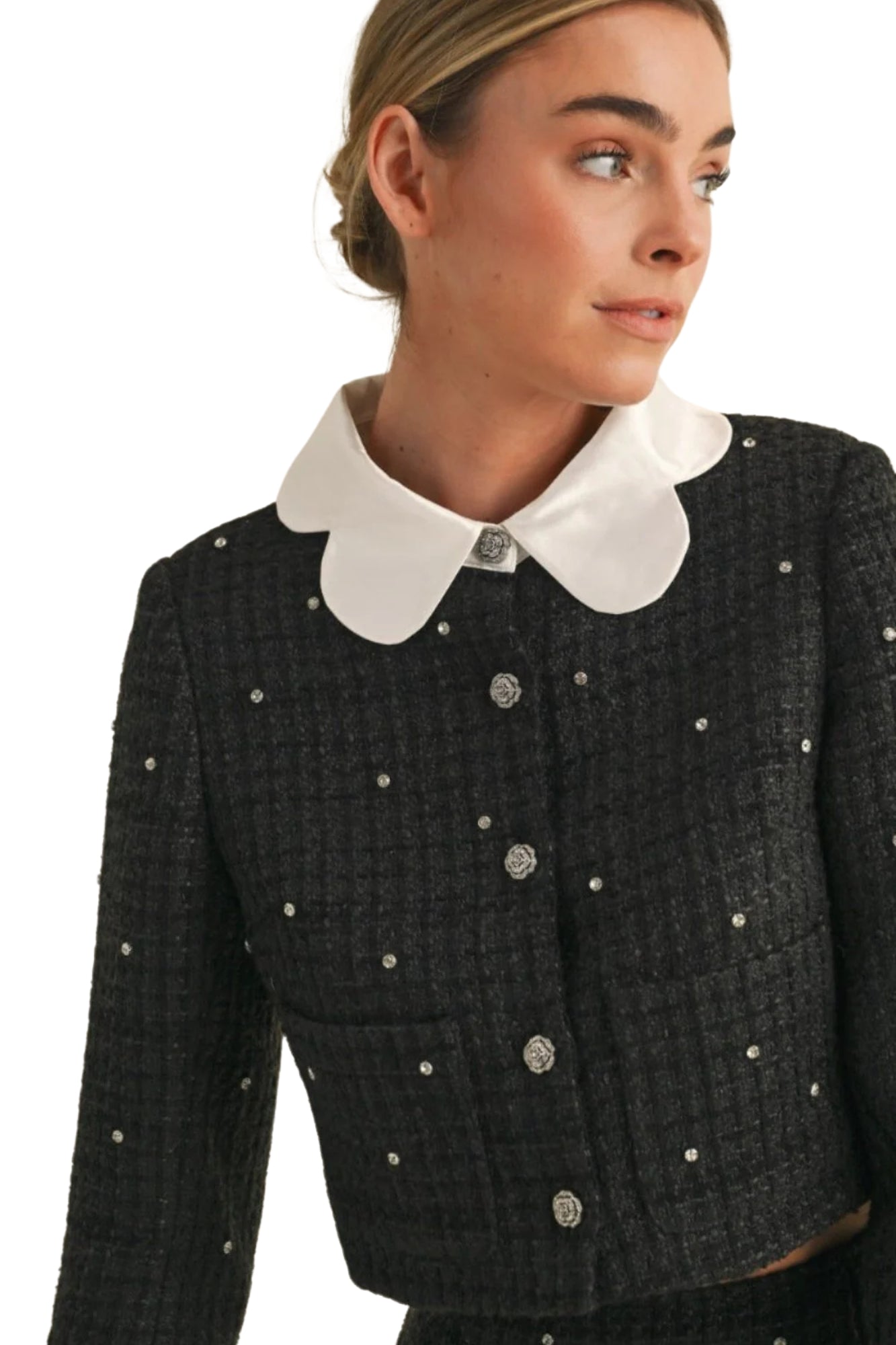 TWEED JACKET & SKIRT SET