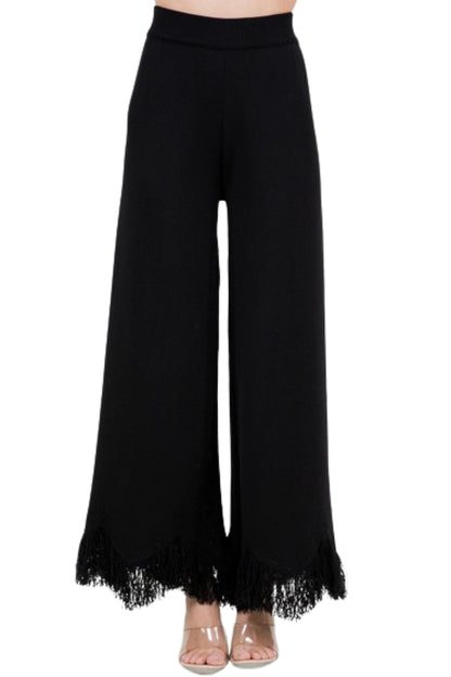 FRINGE BOTTOM HEMMING KNITTED SET