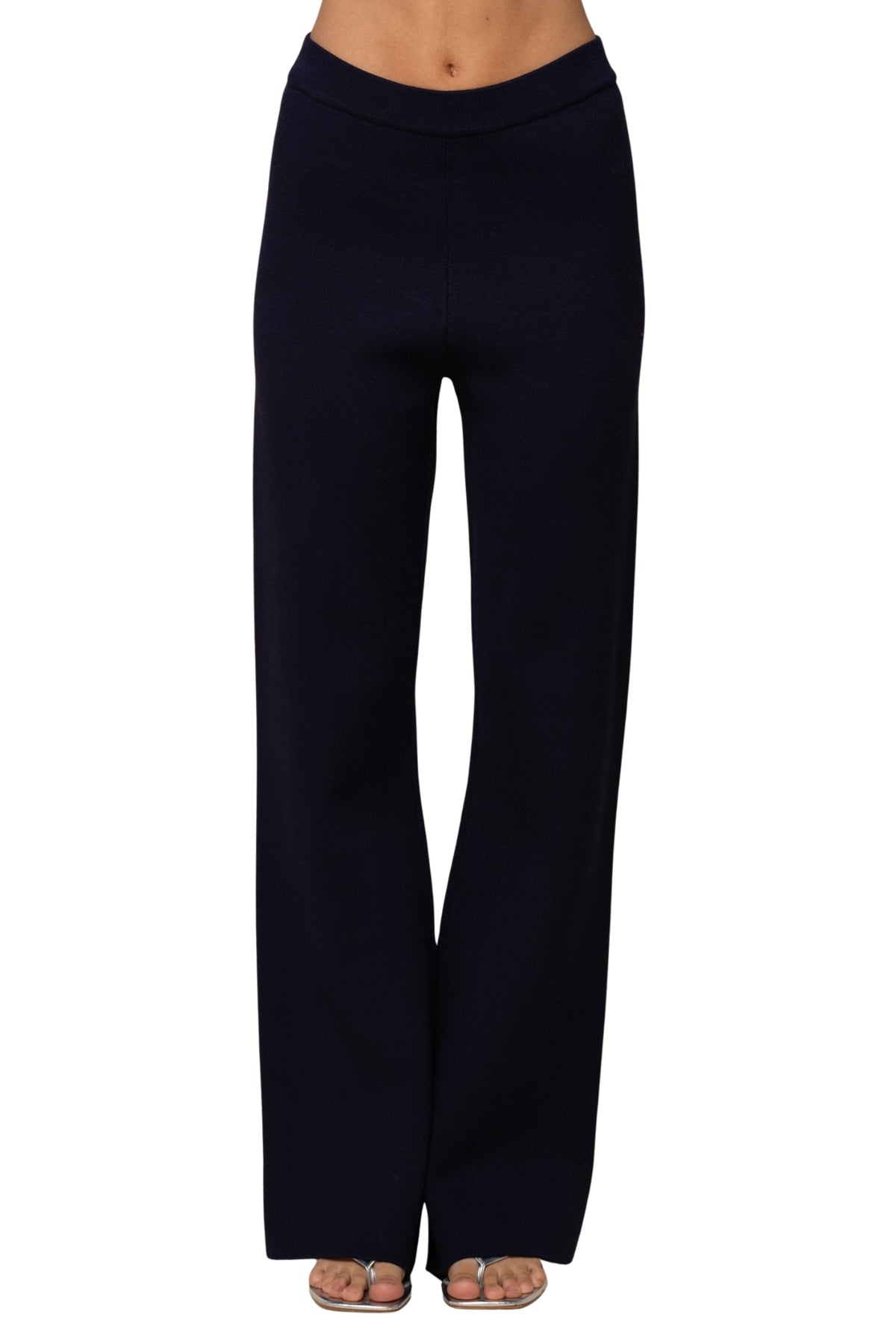 PEPLUM CARDIGAN & KNIT PANTS SET