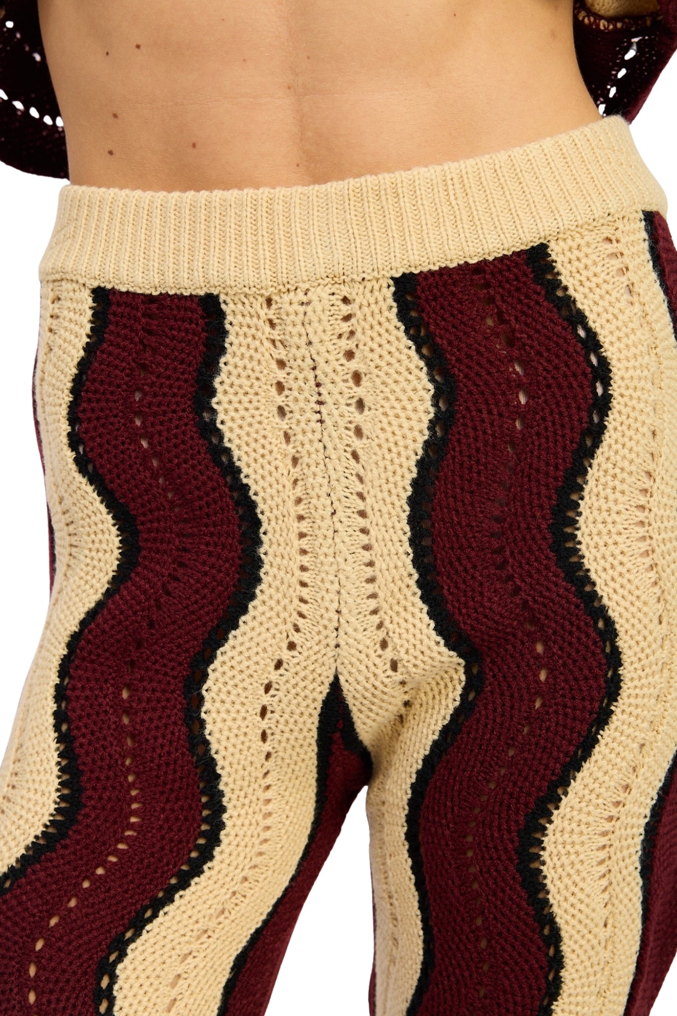 CONTRAST SWEATER CARDIGAN & PANTS SET