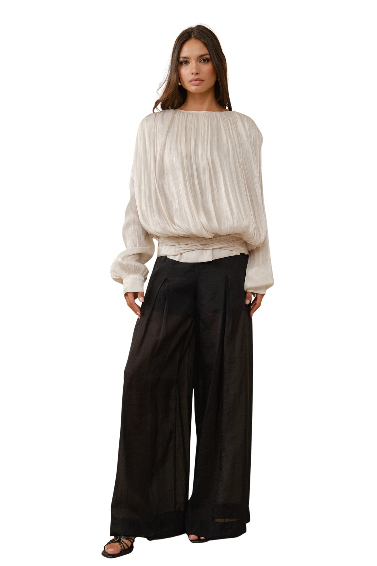 BUBBLE BLOUSE - IVORY