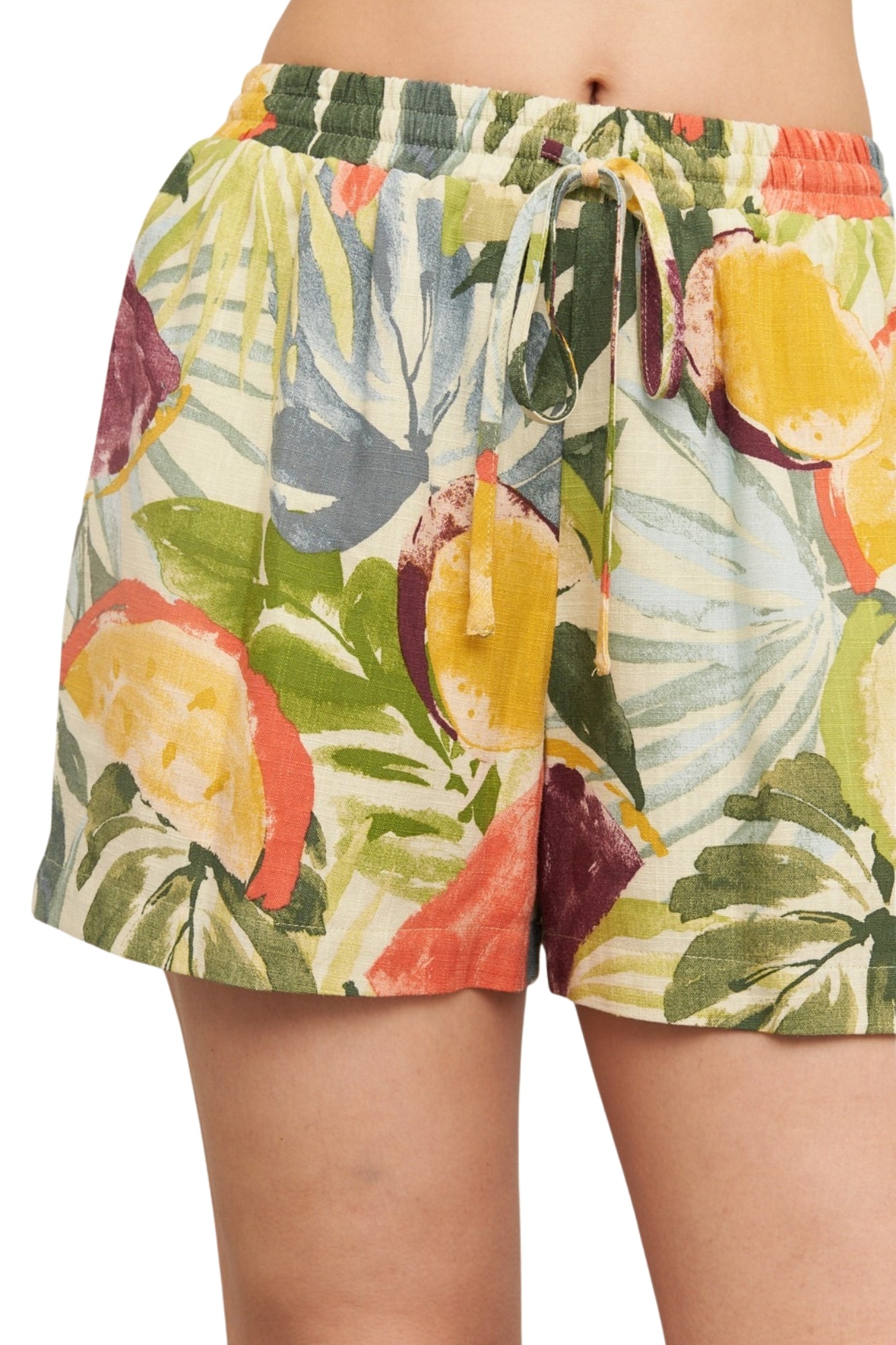 TROPICAL PRINT SHIRT & SHORT SET