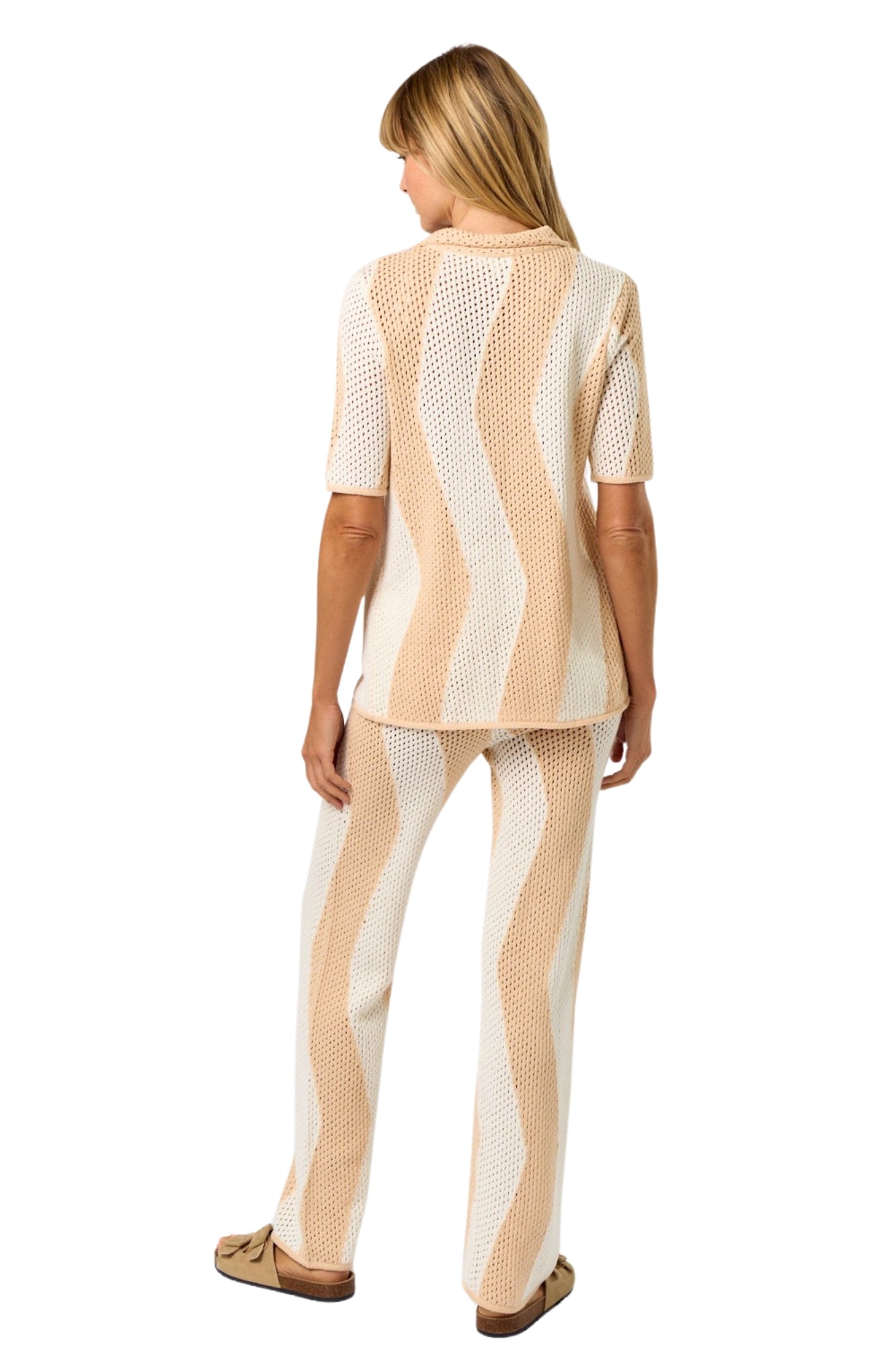 CROCHET BUTTON DOWN TOP & MATCHING PANT