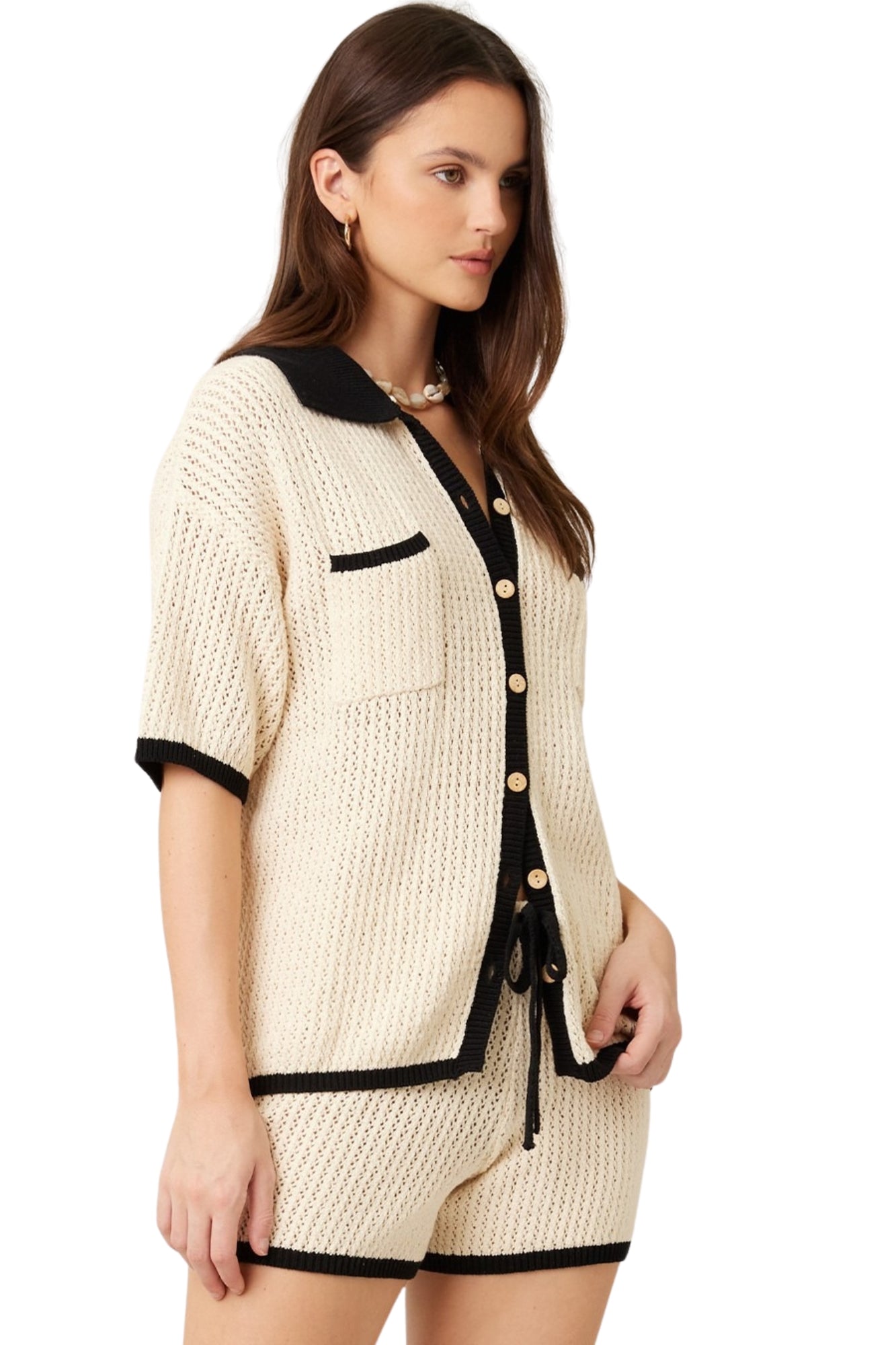 EARLY SPRING KNIT CROCHET SET - NATURAL