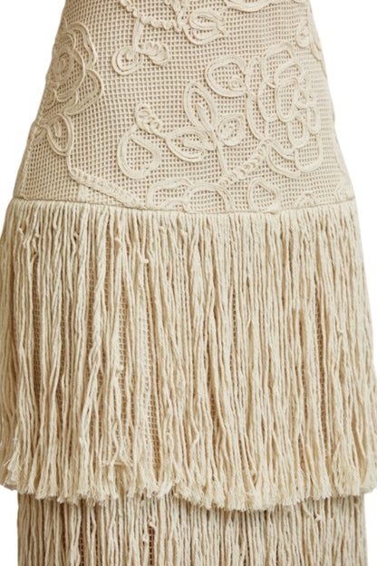FRINGE MAXI DRESS