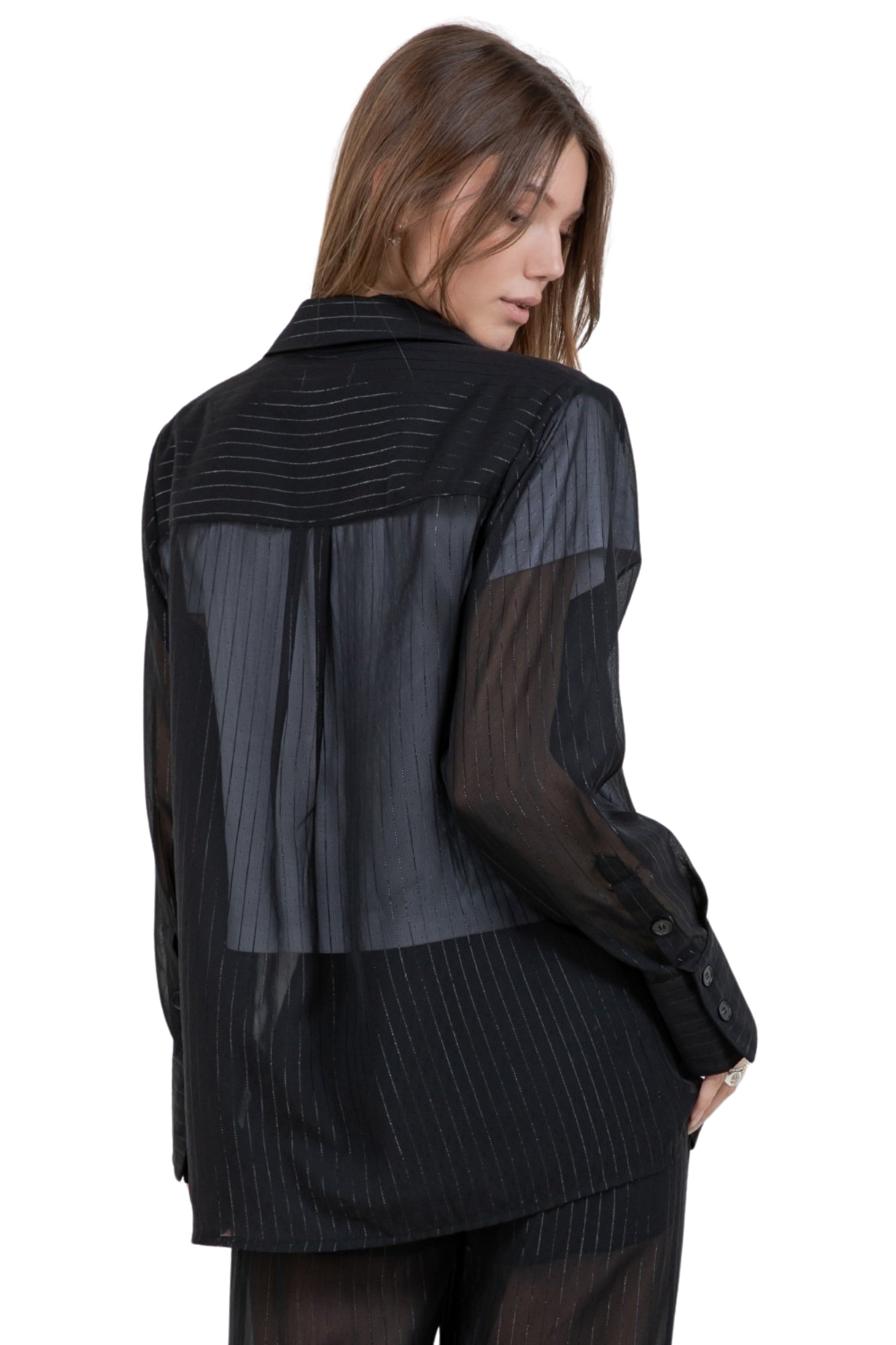 LIGHTWEIGHT LUREX BLAZER & PANTS SET