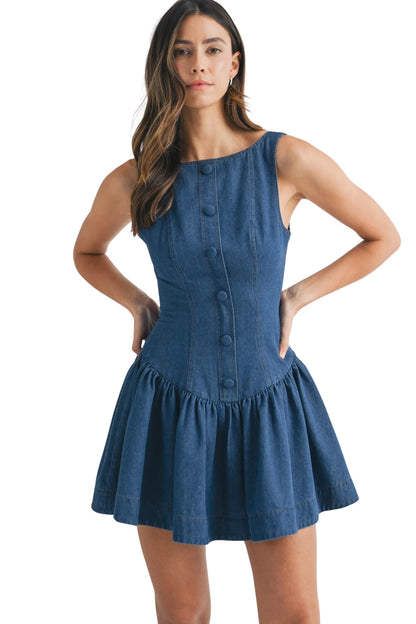 LOW WAIST MINI DRESS