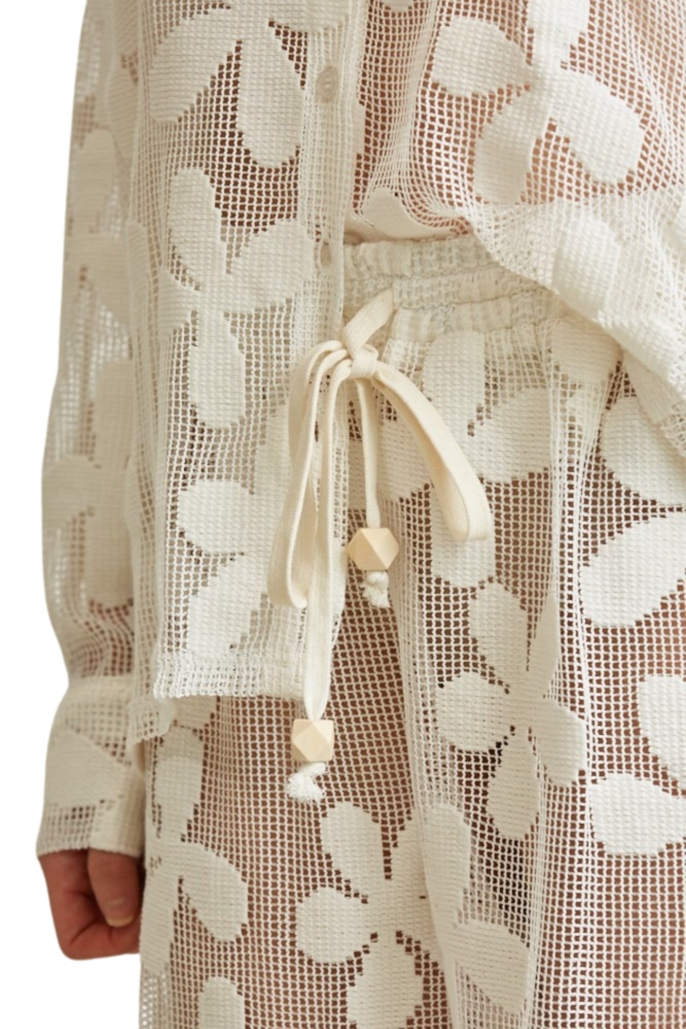 FLOWER PATTERN KNIT SET