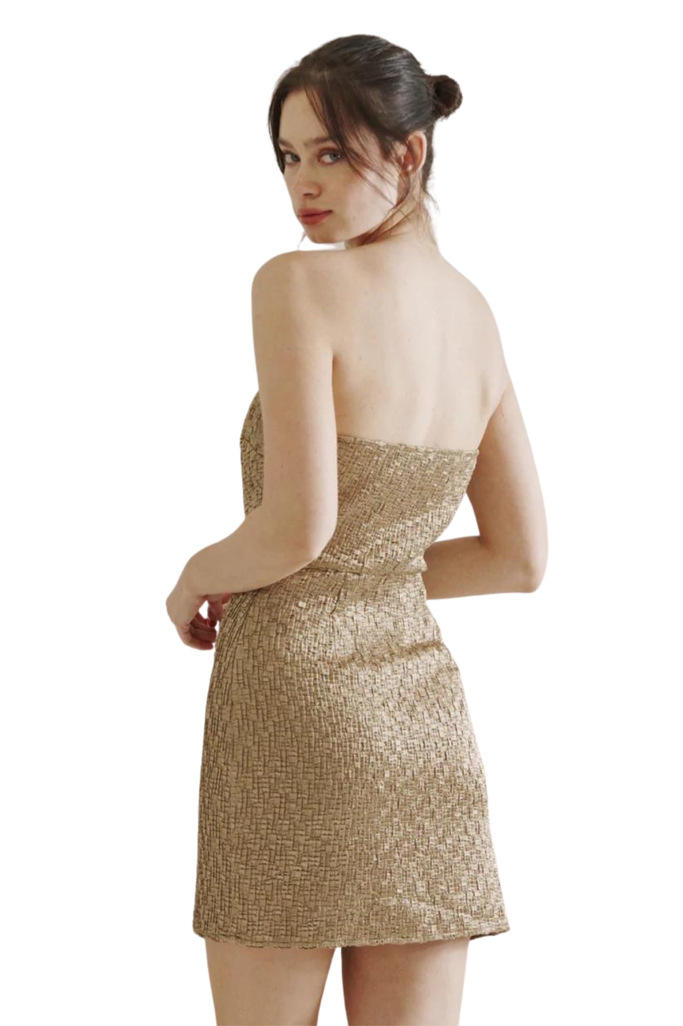 STRAPLESS MINI DRESS