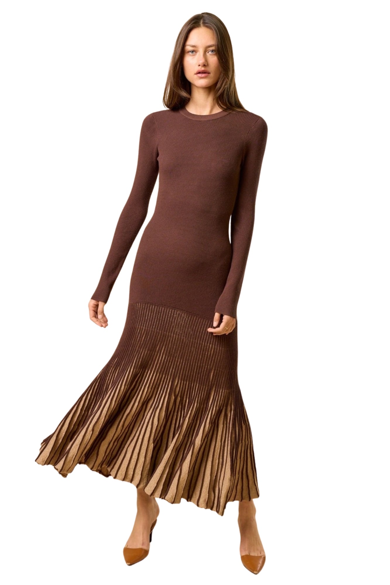 LONG SLEEVE MAXI DRESS