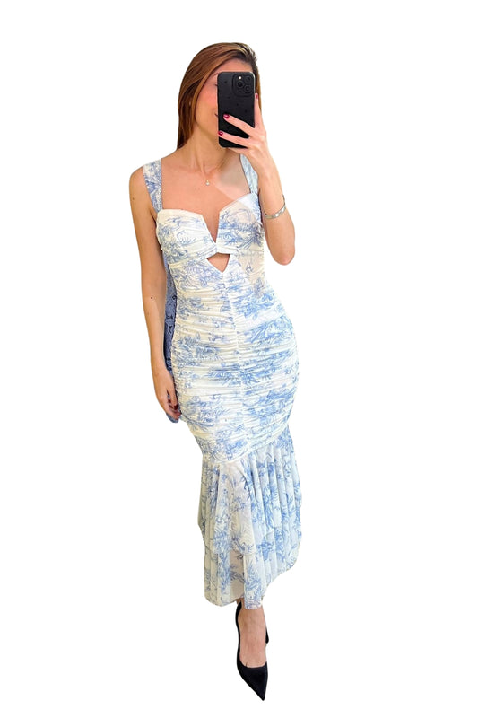 FLORAL MIDI DRESS