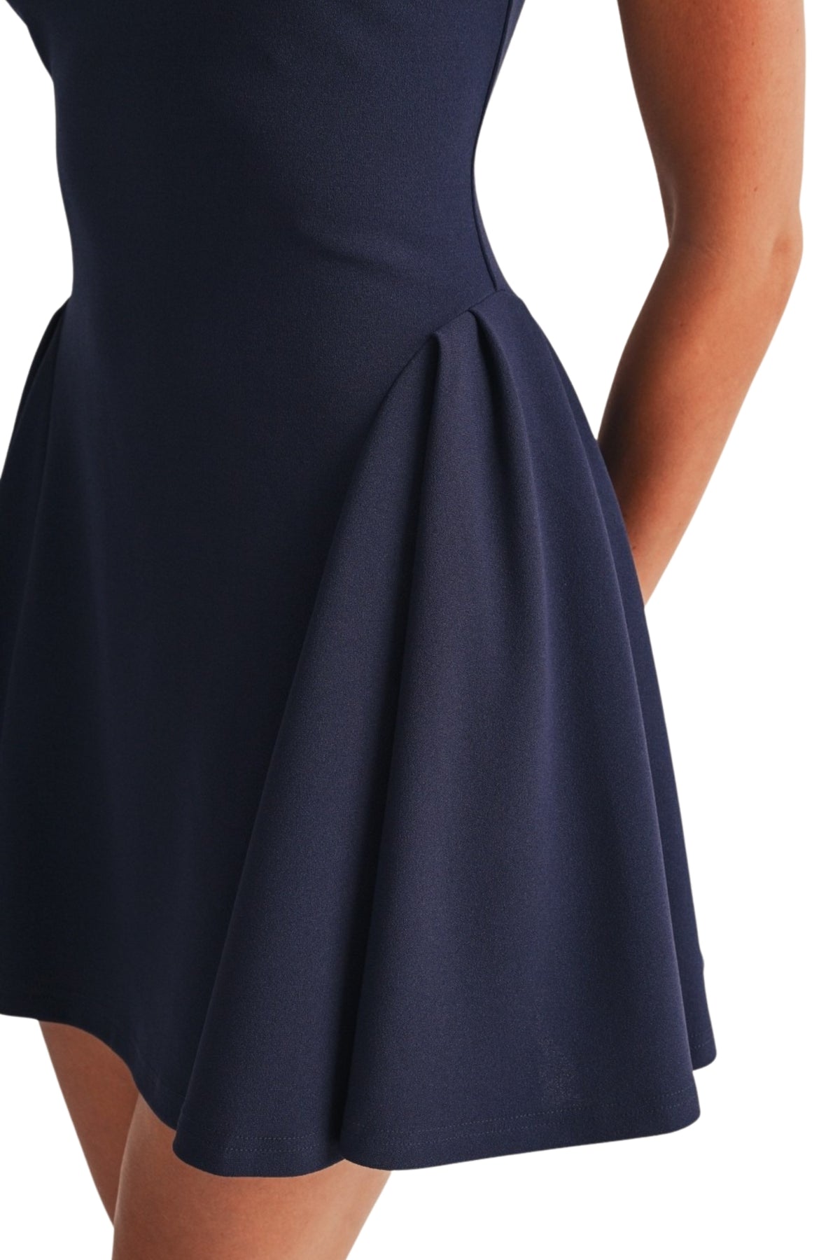 MIDNIGHT FLARE MINI DRESS