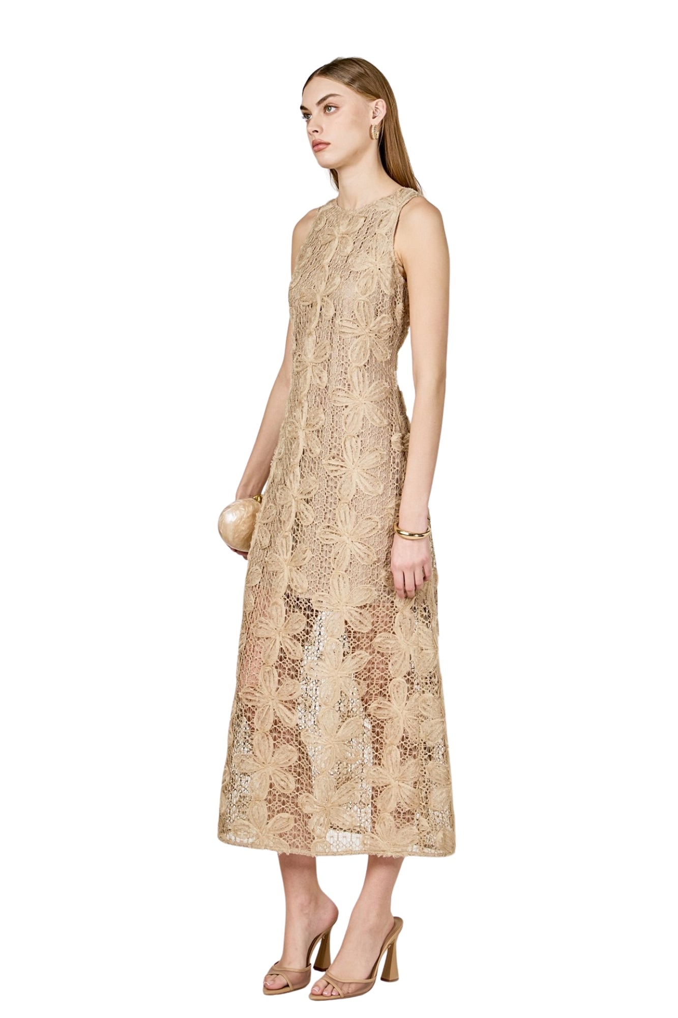 LACE CAMI MAXI DRESS