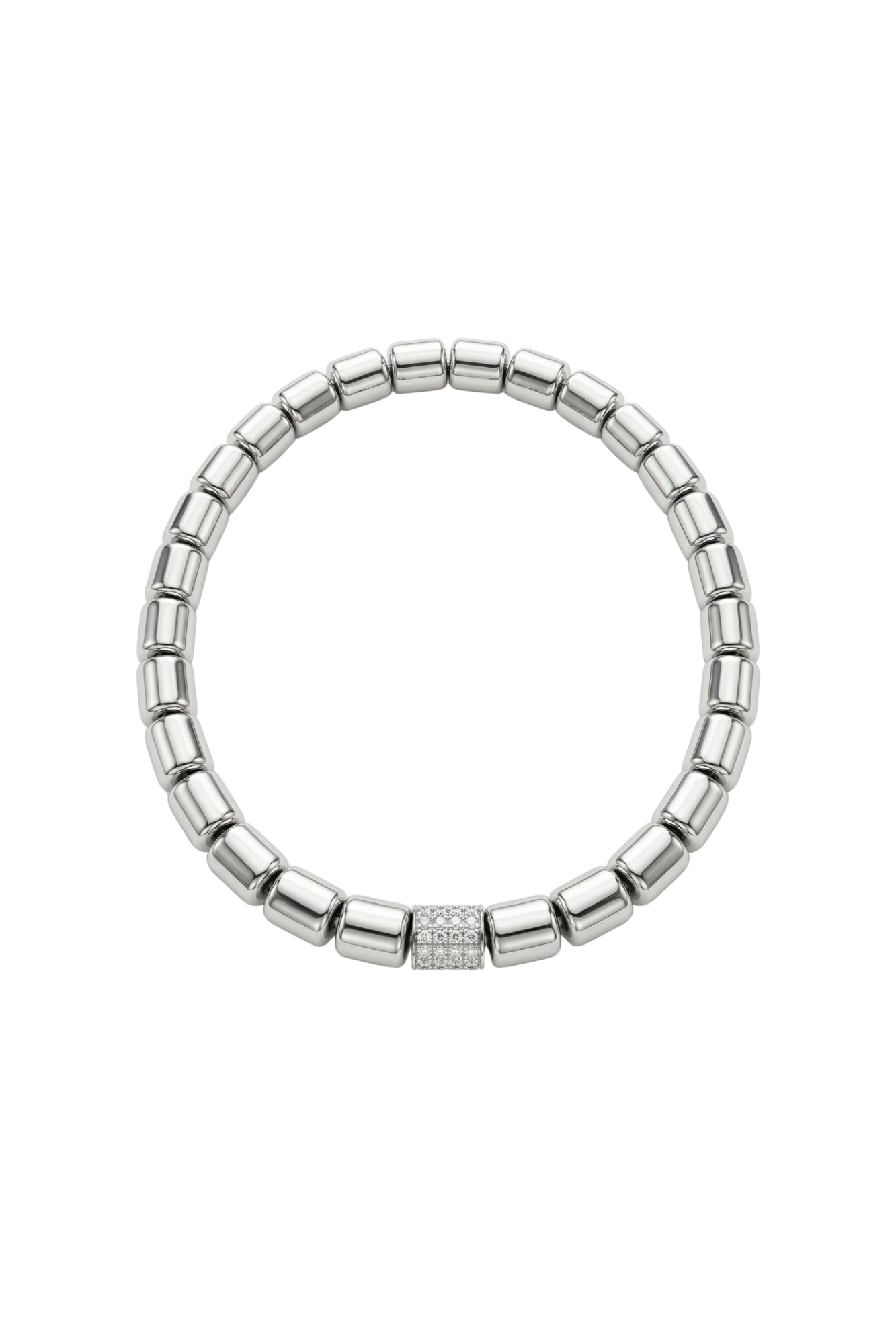 BARREL LINK BRACELET - SILVER