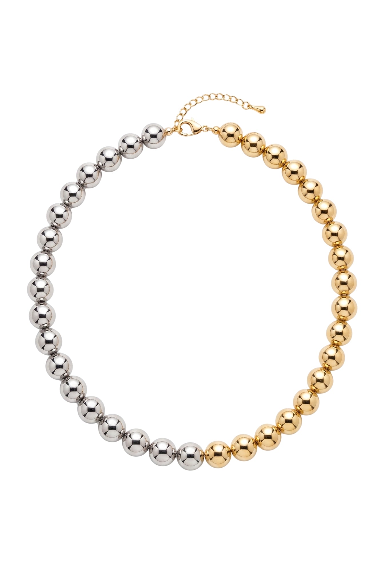 DUAL TONE BEAD NECKLACE