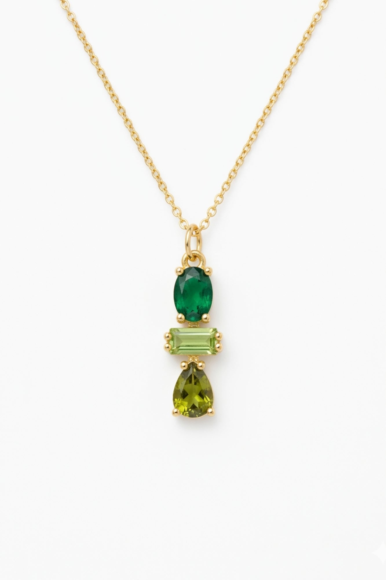 STACKED PENDANT NECKLACE