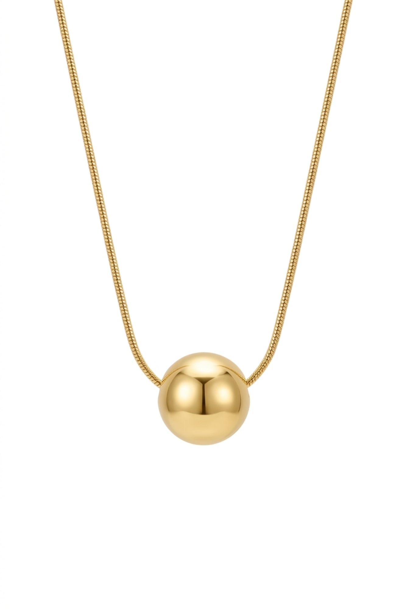 BALL SNAKE CHAIN NECKLACE