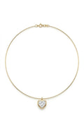 MINIMALIST TORQUE NECKLACE - HEART