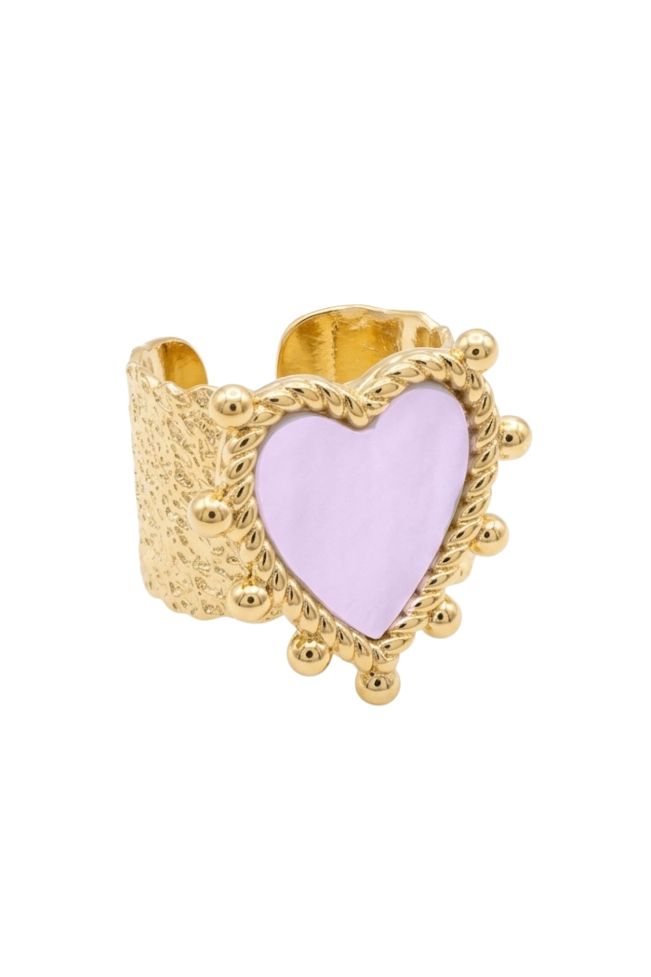 BIG HEART ADJUSTABLE RING