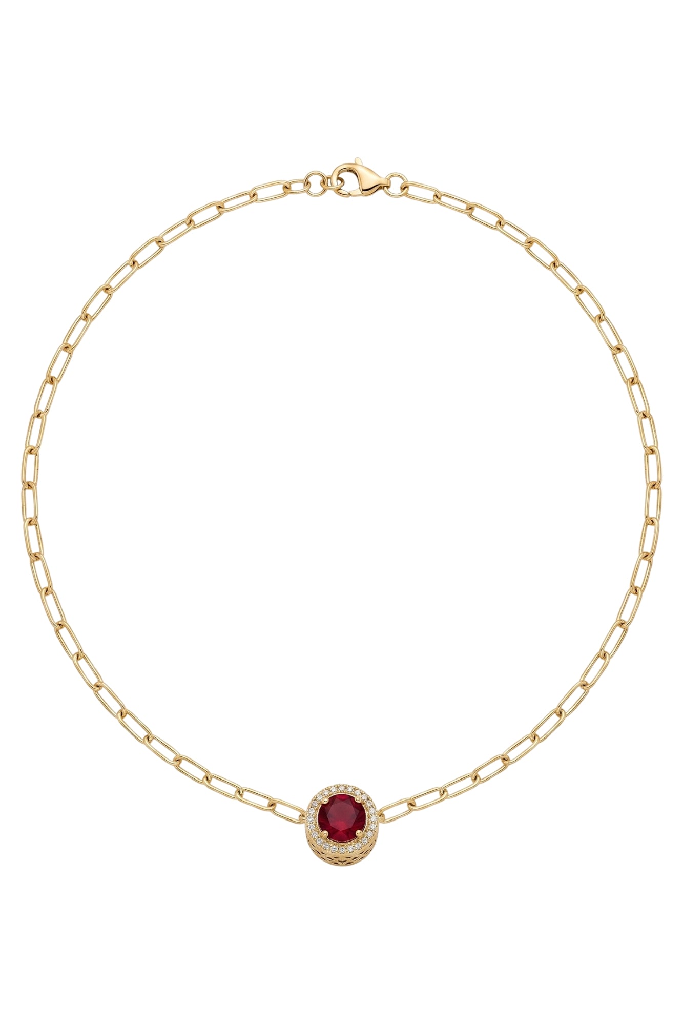 CELESTIAL HALO NECKLACE - RED