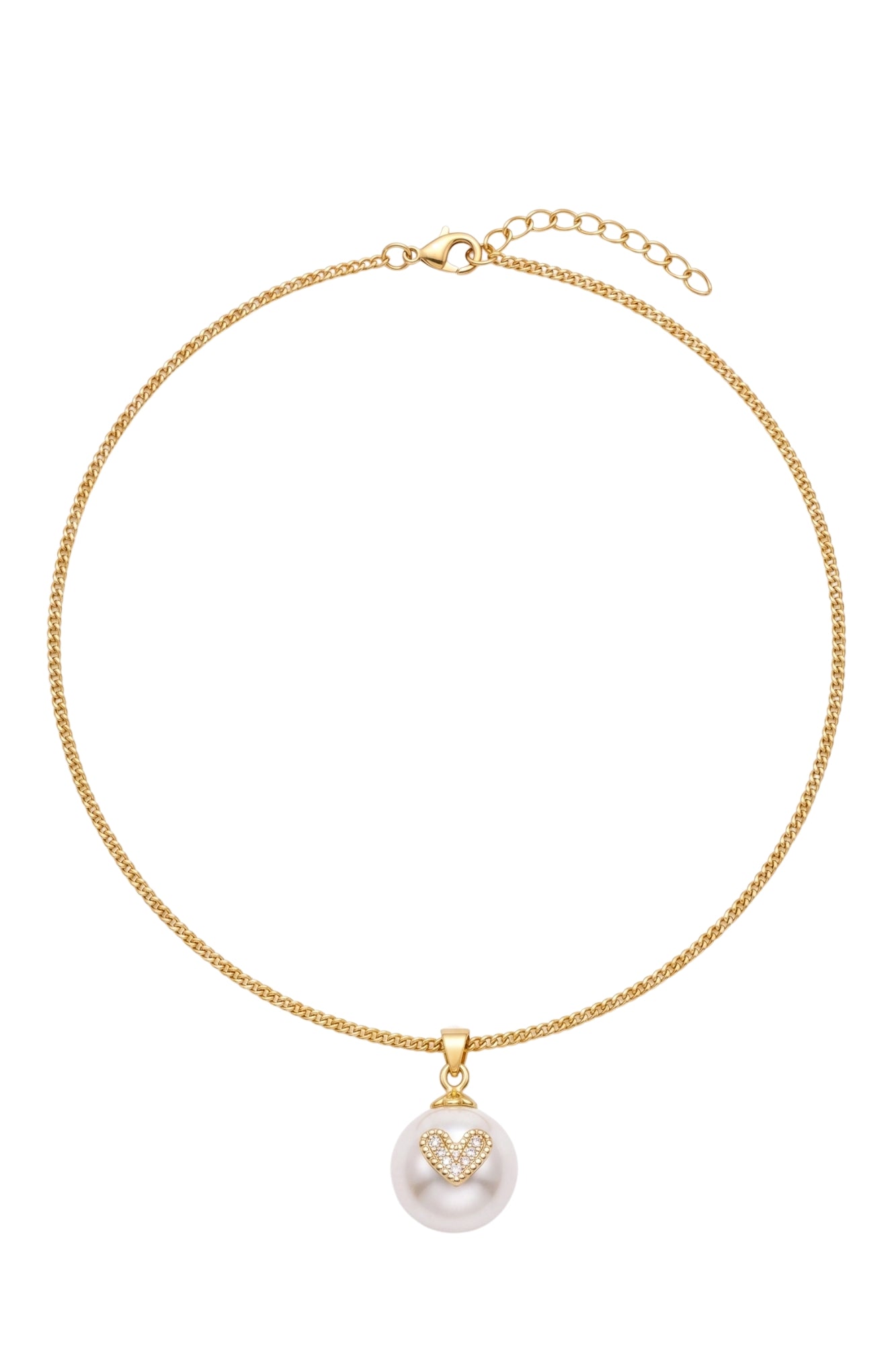 AMOUR PEARL DROP NECKLACE