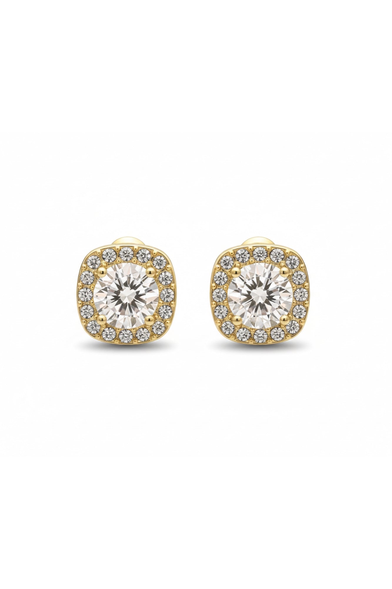 MULTI DIAMONDS SQUARE EARRINGS
