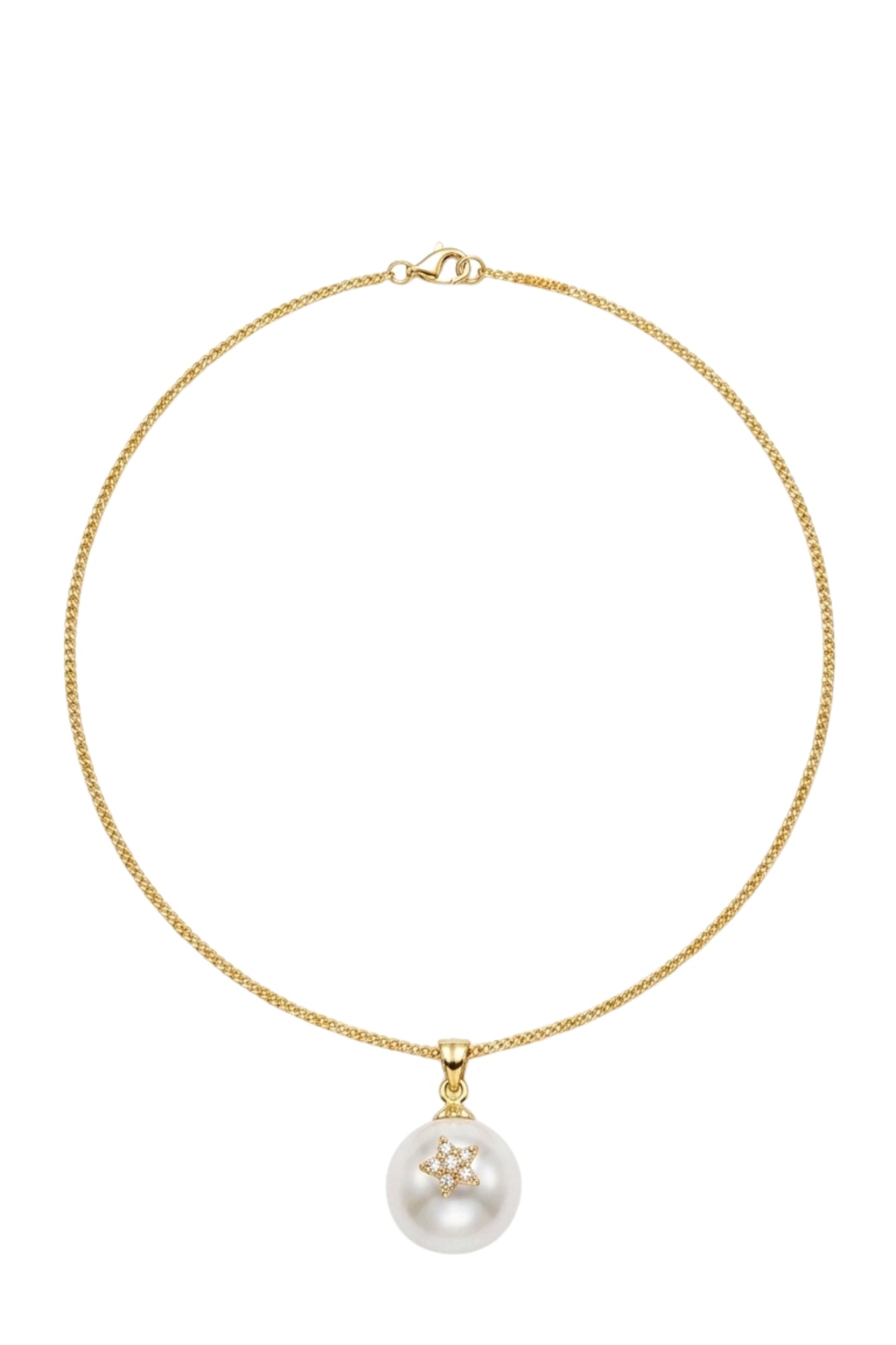 STAR PEARL DROP NECKLACE