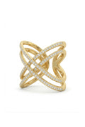 CRISS-CROSS PAVÈ RING