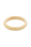 CHUNKY RESIN BANGLE BRACELET - OFF WHITE