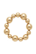 CHUNKY GOLD BALL STATEMENT BRACELET - GOLDEN