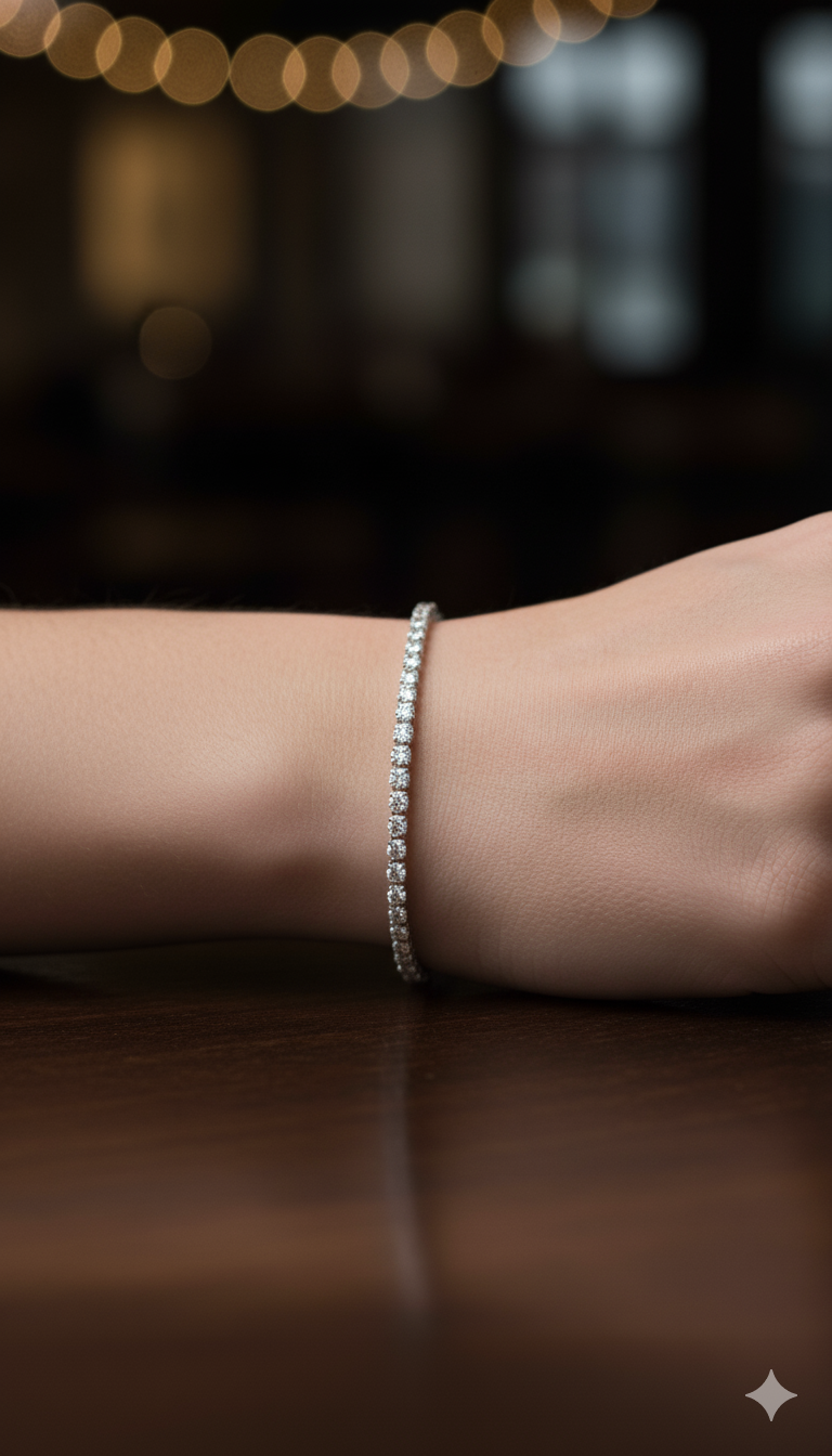 TENNIS BRACELET - SILVER