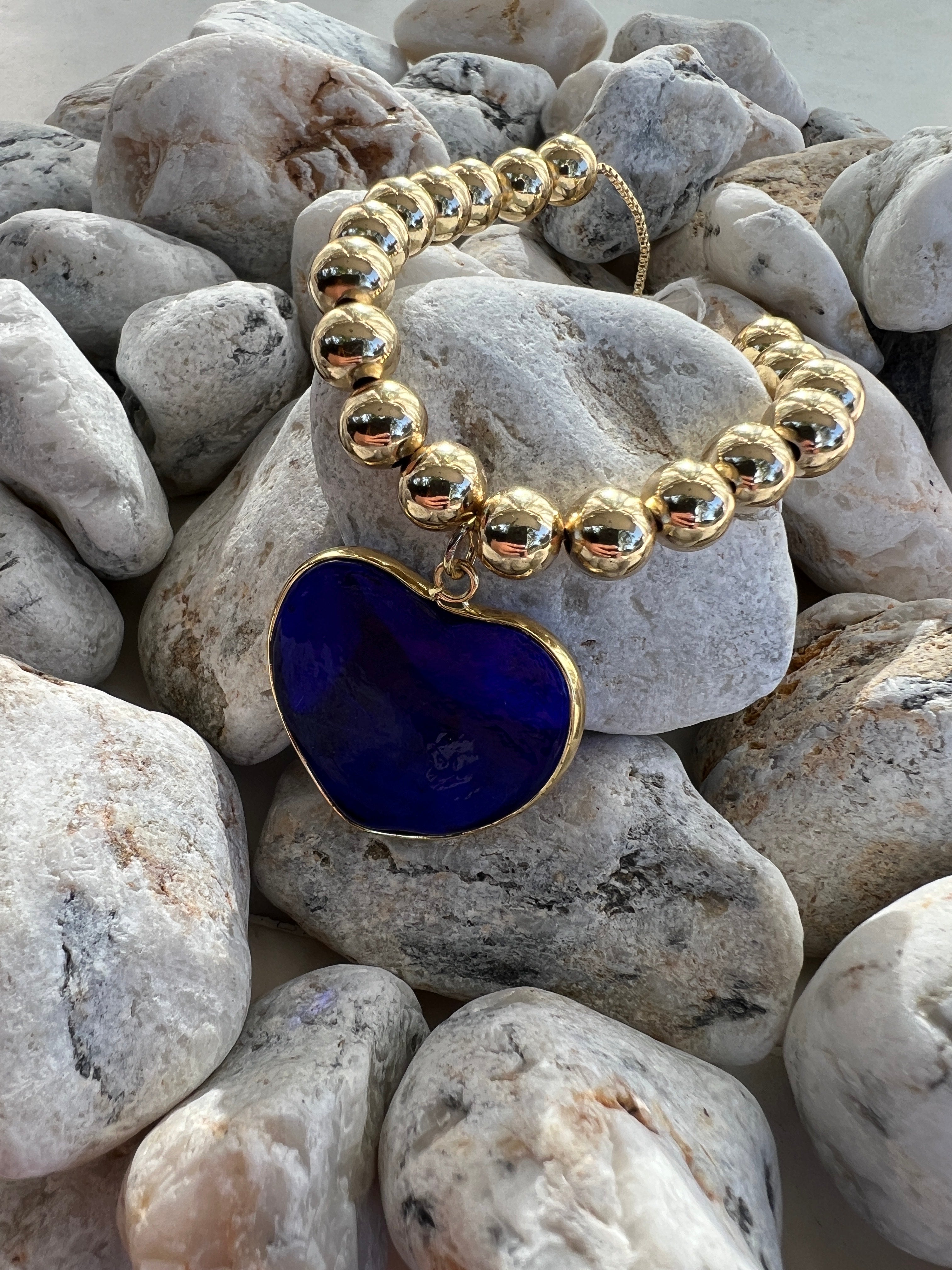 BLUE HEART BRACELET