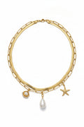 SEA CHARMS DOUBLE NECKLACE