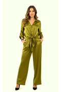 LONG SLEEVE SHIRT & PANTS SET - PISTACHIO GREEN